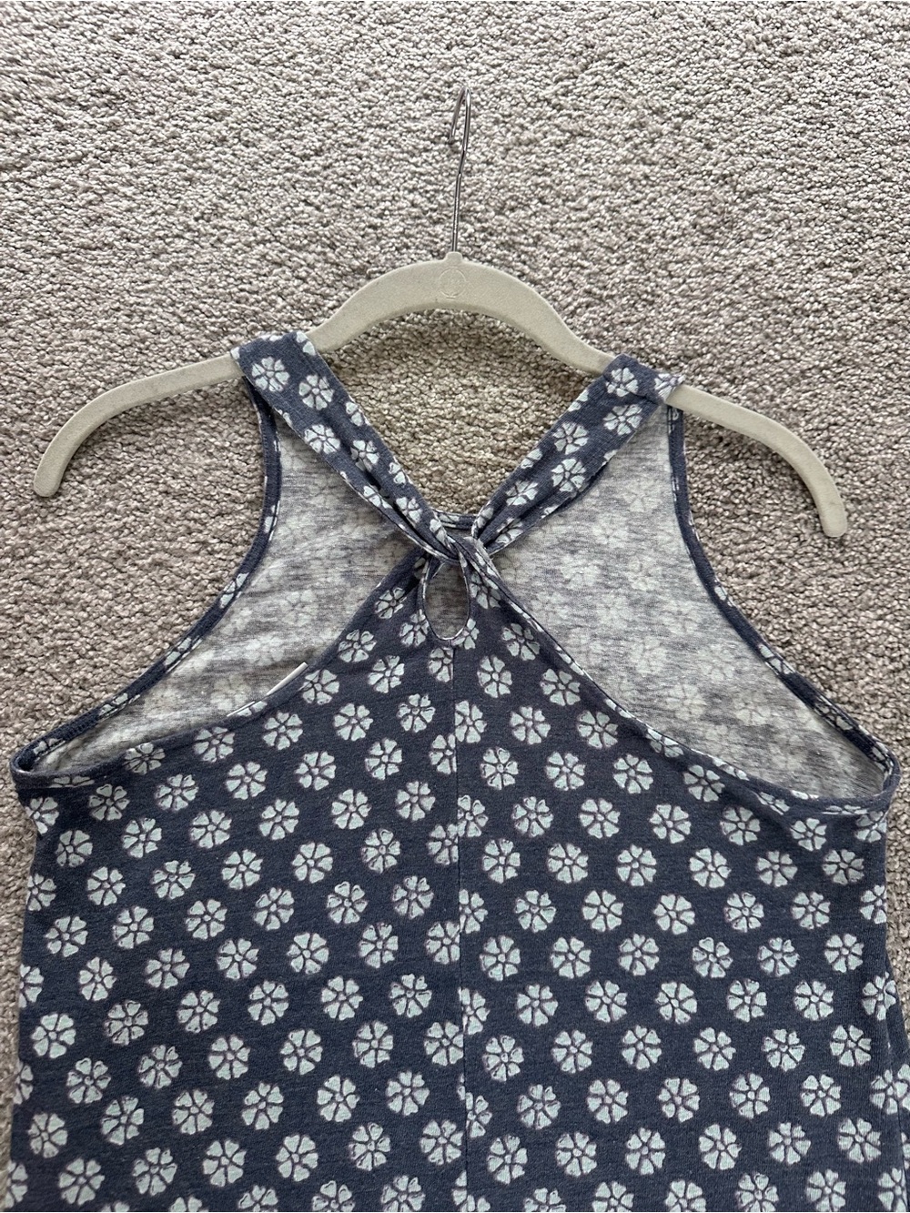 GAP Blue Mini Dress with White Floral Print - Picture 3 of 7